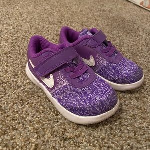 Toddler girl purple Nike shoes 8C